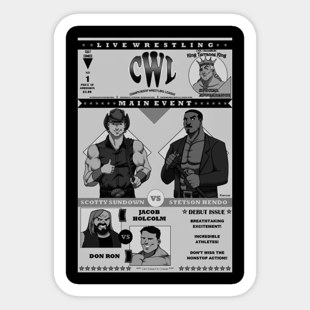 CWL 1 Cover - Retro Poster Sticker by Speer Studios